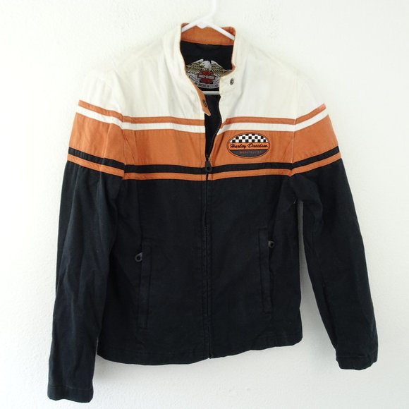 Harley-Davidson Jackets & Blazers - Woman's 2005 Vintage Harley Davidson 100% Cotton Jacket Small